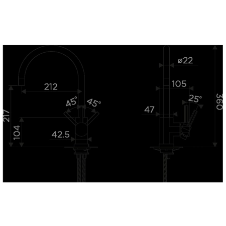 Смеситель Omoikiri Wakayama-C 4994243 хром