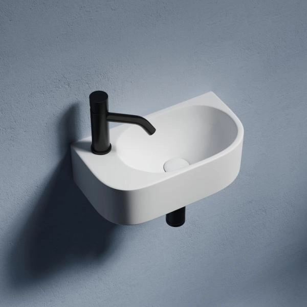 Умывальник подвесной прямоугольный (чаша справа, отверстие под смеситель слева) Element 409x224x110мм