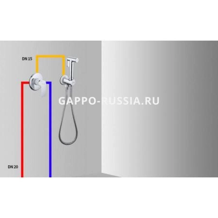 Смеситель Gappo Noar G7248 для биде хром