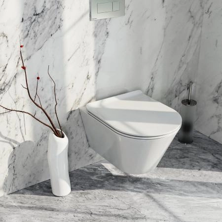 Унитаз Plaza Modern/Плаза Модерн подвесной безободковый, белый глянцевый