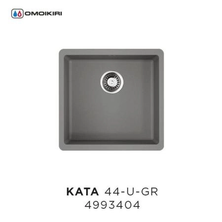 Кухонная мойка Omoikiri Kata 44-U-GR 4993404, 440х420, Leningrad Grey