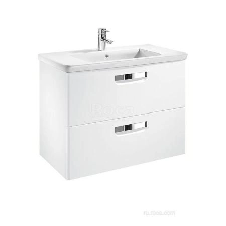 Тумба под раковину Roca The Gap 80 белый глянец ZRU9302877