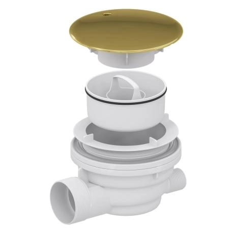 Сифон для душевых поддонов RGW Velplex QYD-01 золото  18241101-06