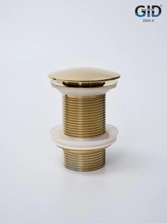 Металлический донный клапан Gid G100 золото