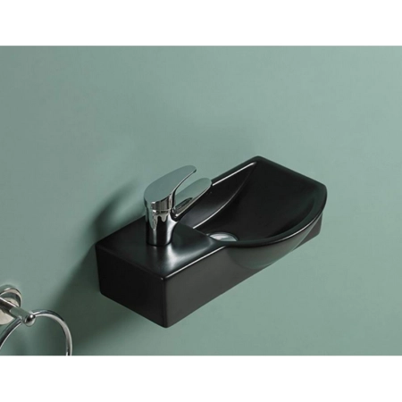 Раковина CeramaLux 7947ARMB 40x22x12 см подвесная