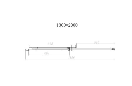 Душевая дверь Vincea Dice VDS-4D130CL, 1300, хром, стекло прозрачное
