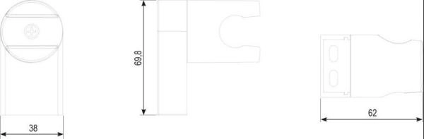 Держатель для душевой насадки поворотный Ravak X07P011