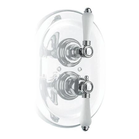 Nicolazzi Petit Mont Blanc Встраиваемый смеситель, 3/4” с запорным вентилем, цвет: хром, ручки Petit Mont Blanc