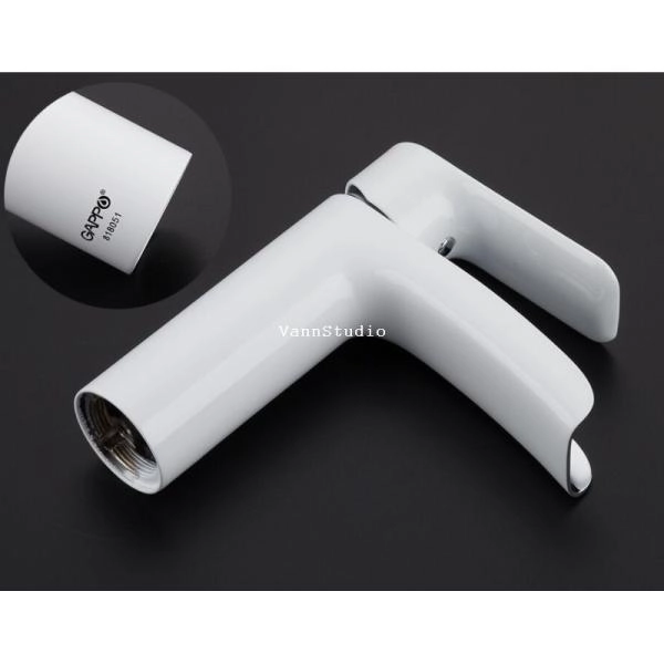 Смеситель Gappo G1048-8 для раковины, белый хром