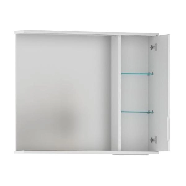 Зеркало-шкаф Volna Adel 80 правый белый глянец