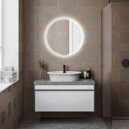 Зеркало Kerama Marazzi MIO МИО MIO.mi.70D\WHT  круглое с диммером 70, белое