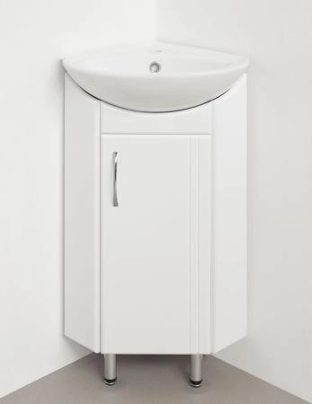 Тумба под раковину Style Line Веер 30 угловая напольная с дверками, белая