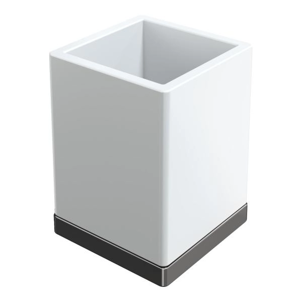 Стакан Boheme настольный Qubic Shine Gun Metal 10961-SGM