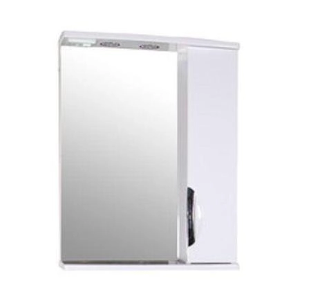 Зеркальный шкаф ASB-Mebel Мессина 9886 572х176 мм с подсветкой цвет белый глянец