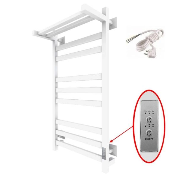 Полотенцесушитель Тругор Пэк сп 21 кв П 80х50 белый ВГП электрический