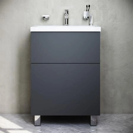 Тумба под раковину напольная AM.PM GEM M90FSX06022GM32 графит матовый