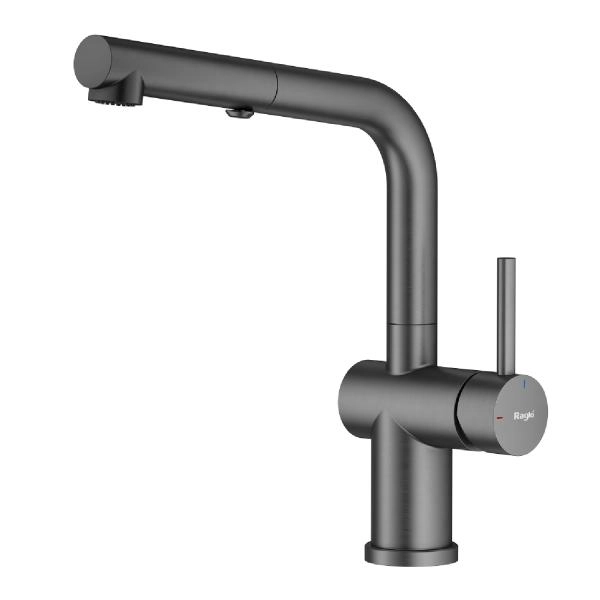 Смеситель RAGLO R86.49.09, с выдвижным изливом, графит