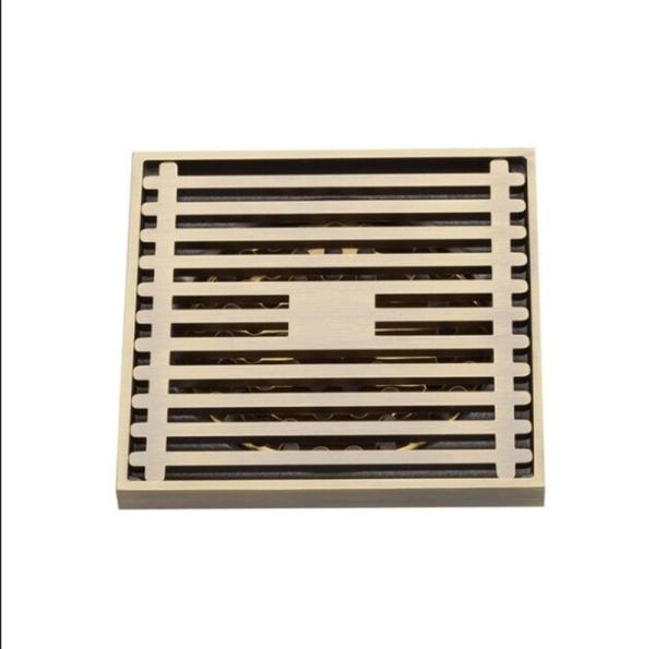 Душевой трап Gappo G81004-4 бронза 100x100мм