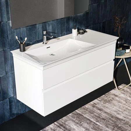 Ideal Standard Finesse Тумба с раковиной 120x50см, подвесная, SX, 2 ящика, 1 отв., цвет: белый матовый