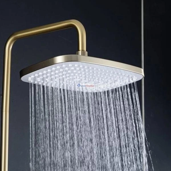 Душевая система Gappo G2448-3 сатин золотой с изливом