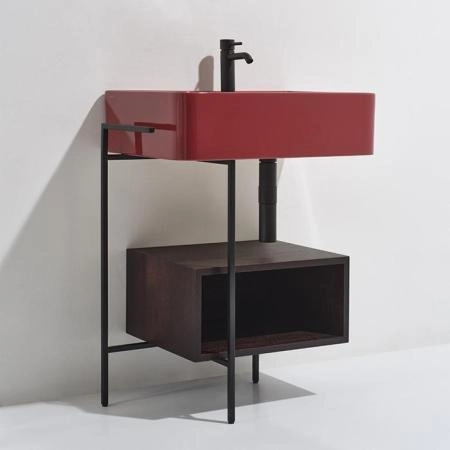 Simas Ratio Раковина чаша подвесная 75x46xh18 см, с 1 отв. для смесителя, без перелива, цвет: rubino