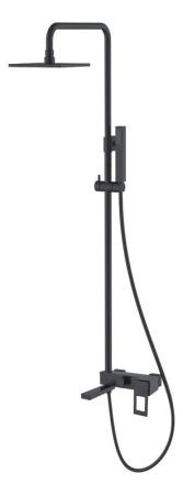 Душевая система Boheme Q черный, ручка хром, золото черная, ультрамарин (прямая, изогнутая) 148-B