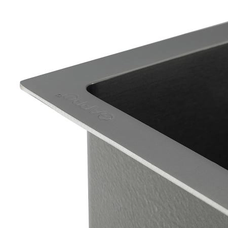 Кухонная мойка GAPPO GS8350-6 с коландером, графит