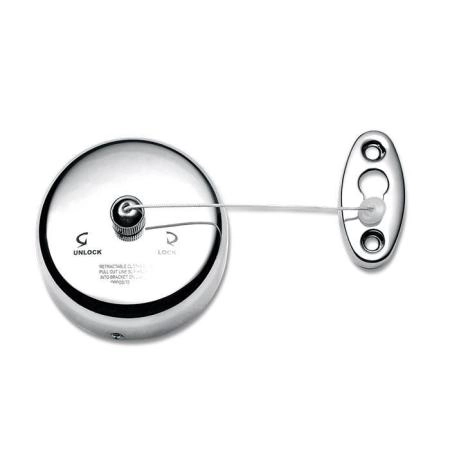 Decor Walther Basic WL Верёвка для белья с настенным креплением, подвесной, цвет: хром