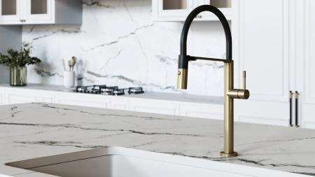 Смеситель для кухни Boheme UNO MATT GOLD 114-MG