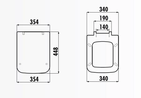 CREAVIT Крышка дуропласт с микролифтом BENE KC0503.01.0000E