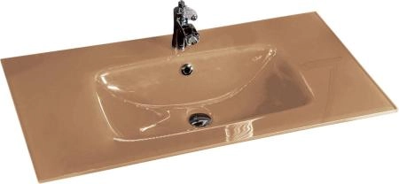 Столешница Boheme стекло 100см моноблок CAPPUCINO monaco 852-100-CP monaco