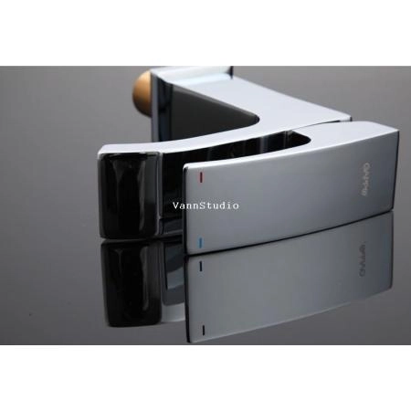 Смеситель Gappo G1007-1 для раковины каскадный излив, хром