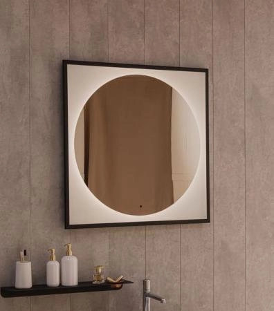 Зеркало Silver Mirrors Mone 800х800 теплый свет 3000К, бегущая подсветка, бесконтактный сенсор