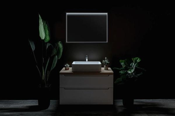 Зеркало Silver Mirrors Эдисон 900х650 бесконтактный сенсор