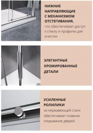 Душевой уголок IDEA CR-80-C-CH 80x80 прозрачное