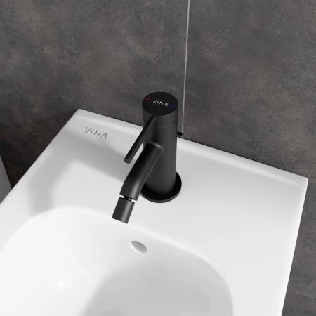 Смеситель VitrA Minimax Round  A4353636EXP однорычажный матовый черный латунь