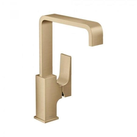 Hansgrohe 32511140 Metropol Cмеситель для раковины 226 мм, Push-Open, излив, шлифованая бронза