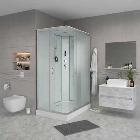 Душевая кабина Niagara NG-43285-14QP 1200х800х2150 низкий поддон 13см стекло матовое