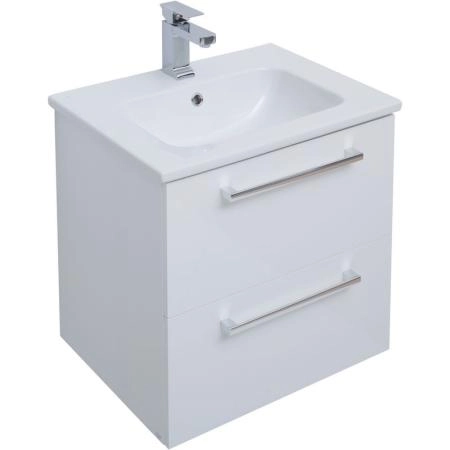 Тумба Dreja GIO 60 см под умывальник белый глянец, подвесная
