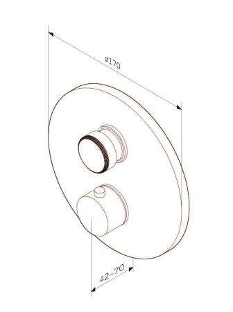 Встраиваемый Смеситель AM.PM Inspire 2.0 F50A75700 хром