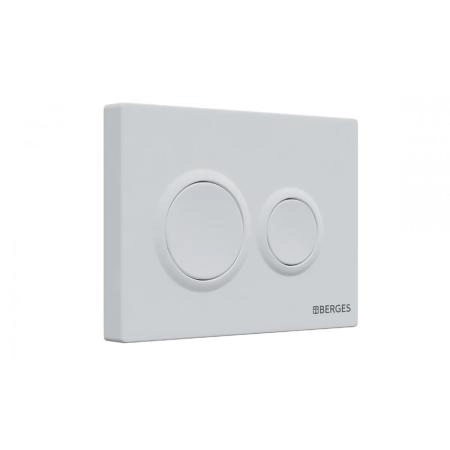 Инсталляция BERGES NOVUM 40264 для скрытого монтажа унитаза кнопка O4 Soft Touch белая