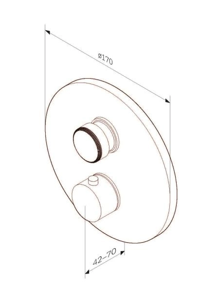 Встраиваемый Смеситель AM.PM Inspire 2.0 F50A75700 хром