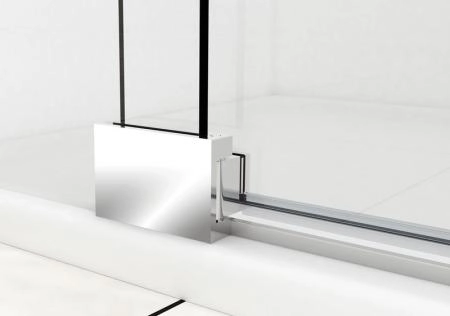 Душевая дверь Vincea Extra VDP-1E8090CLB, 800/900, черный, стекло прозрачное