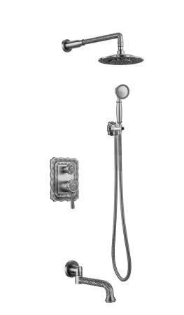 Смеситель для ванны ZORG Zorg Antic (A 104DS-SL) серебро