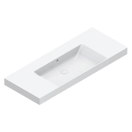 Catalano Zero Раковина 125x50см, без отв., цвет: белый глянцевый
