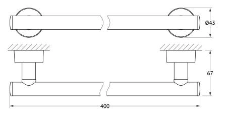 Полотенцедержатель FBS Nostalgy NOS 030 40 cm хром