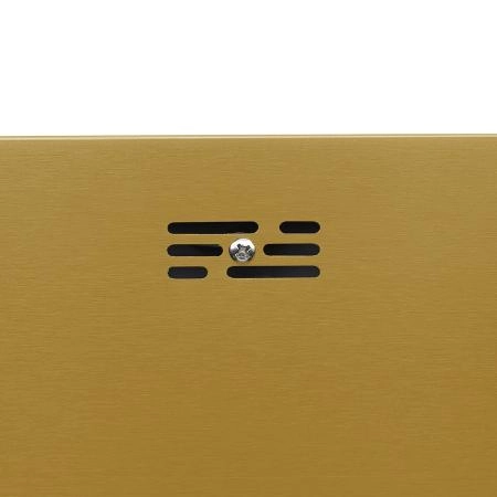 Кухонная мойка GAPPO GS6050-3 с коландером, золотой сатин