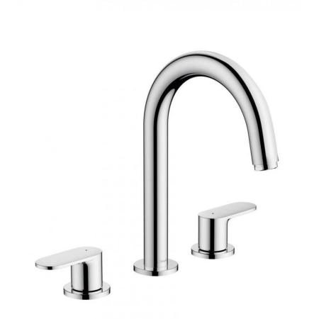 Hansgrohe 71553000 Vernis Blend Смеситель для раковины 151 мм, на 3 отв., со сливным гарнитуром, хром