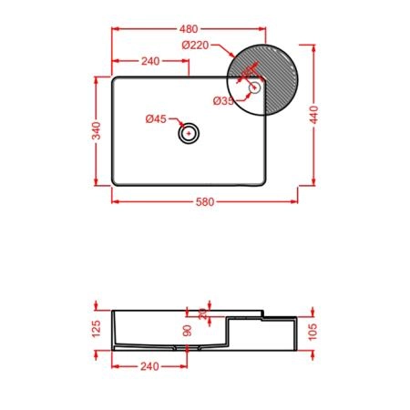 Artceram Cartesio Раковина 58х44 см, накладная, 1 отв., цвет: зеленый глянцевый