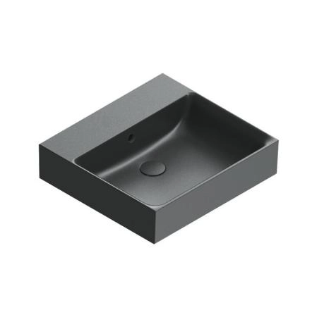 Catalano Premium Раковина 50x47см, без отв., цвет: черный матовый